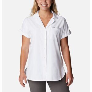 Columbia Women's PFG Sun Drifter Woven Short Sleeve Shirt. Size XL